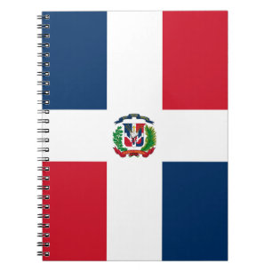 Dominikanska republiken flagga anteckningsbok