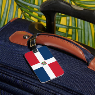 Dominikanska republiken flagga bagagebricka