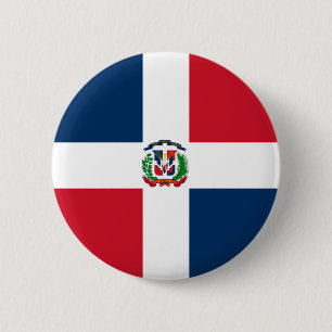 Dominikanska republiken flagga Button Knapp