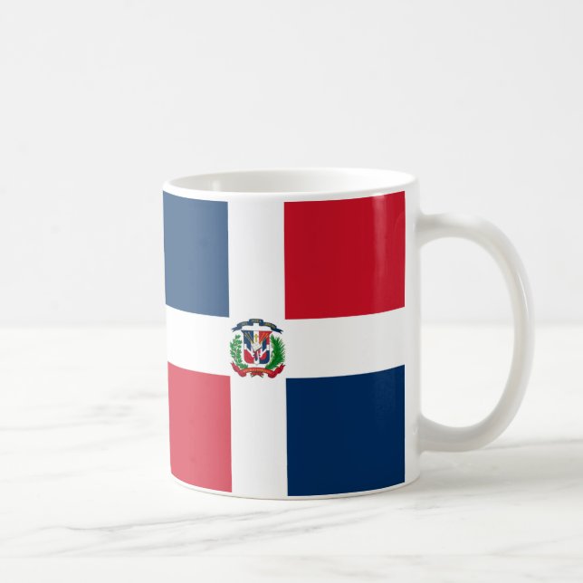 Dominikanska republiken Flagga Ceramic Mugg (Höger)