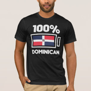 Dominikanska republiken Flagga Dominikanska Power T Shirt