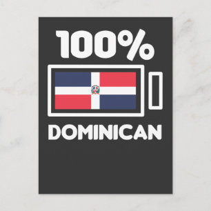 Dominikanska republiken Flagga Dominikanska Power Vykort