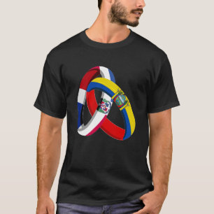 Dominikanska republiken Flagga Ecuador Grown Ring T Shirt