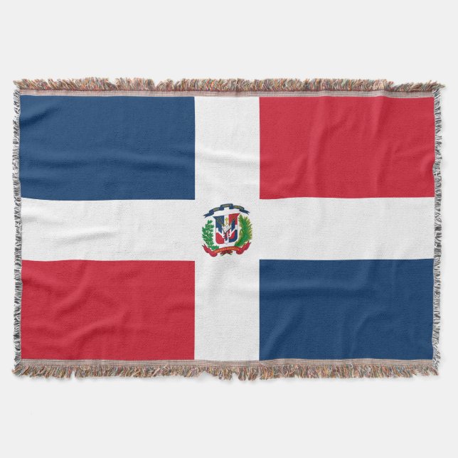 Dominikanska republiken flagga filt (Framsidan)