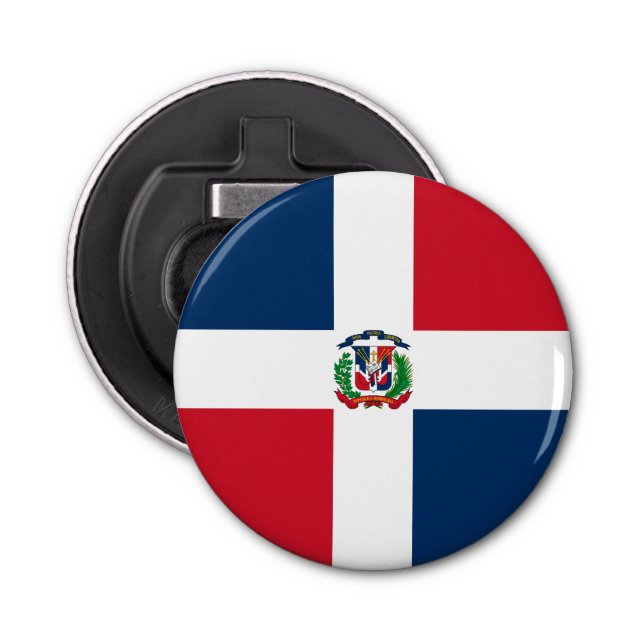Dominikanska republiken Flagga Flasköppnare (Framsidan)