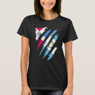 Dominikanska Republiken Flagga Guatemala Odlat Lan T Shirt