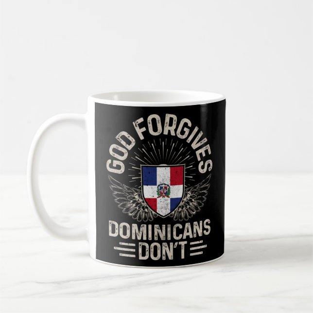Dominikanska republiken Flagga Gud Forger Dominica Kaffemugg (Vänster)