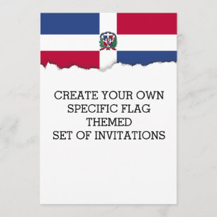 Dominikanska republiken Flagga Inbjudningar