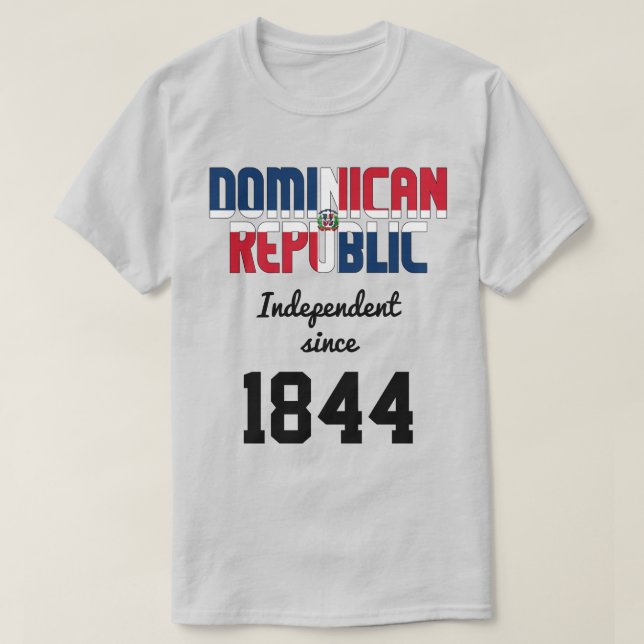 Dominikanska republiken Flagga Independence Firand T Shirt (Design framsida)