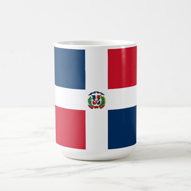Dominikanska republiken flagga kaffemugg (Center)