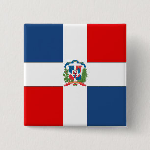 Dominikanska republiken Flagga Knapp