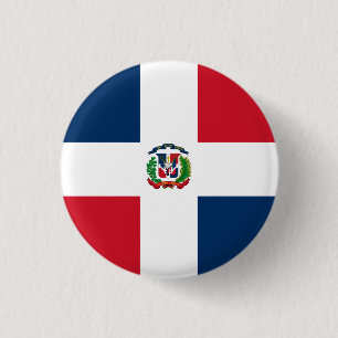 Dominikanska republiken Flagga Knapp