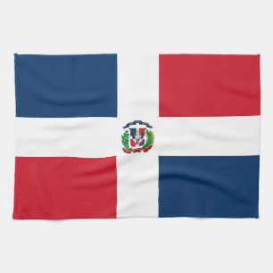Dominikanska republiken flagga kökshandduk