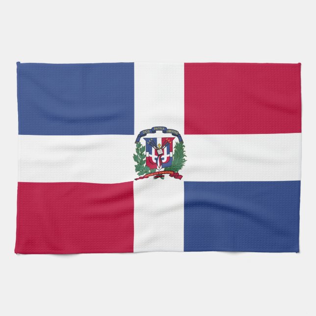 Dominikanska republiken Flagga Kökshandduk (Horisontell)