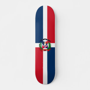 Dominikanska republiken flagga mini skateboard bräda 18,5 cm