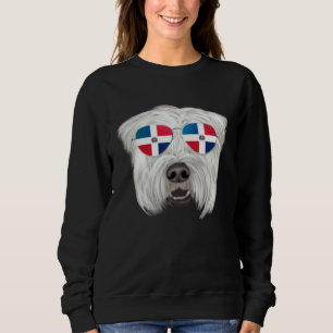 Dominikanska Republiken Flagga Mjukpälsad Wheaten  T Shirt