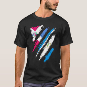 Dominikanska republiken Flagga Nicaragua Grown Lan T Shirt