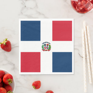 Dominikanska republiken flagga pappersservett