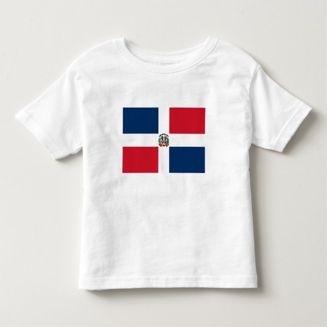 Dominikanska republiken Flagga T Shirt (Framsida)