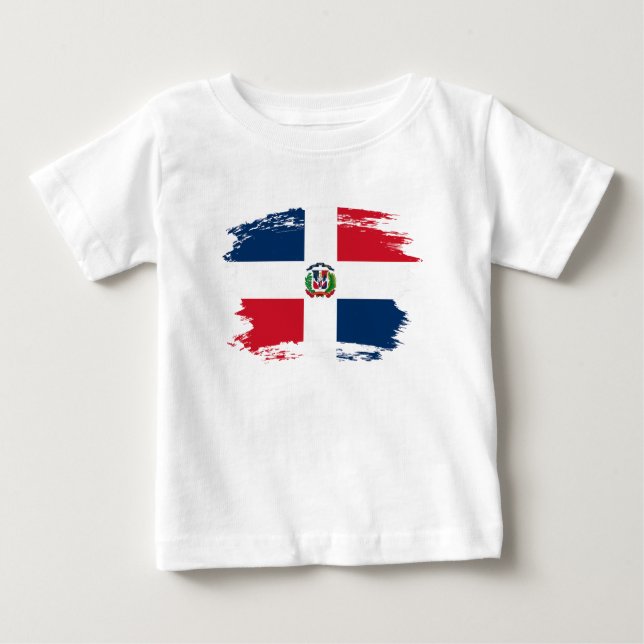 Dominikanska republiken flagga t shirt (Framsida)