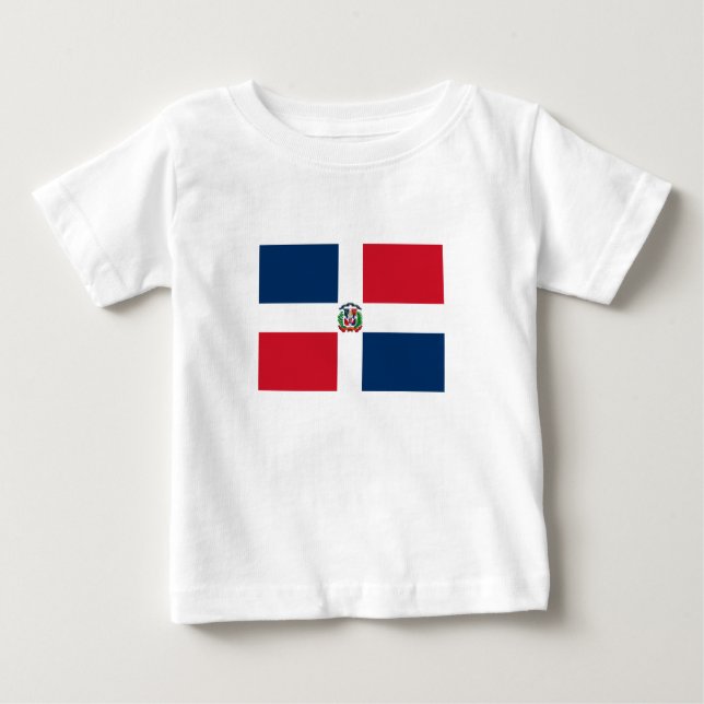 Dominikanska republiken Flagga T Shirt (Framsida)