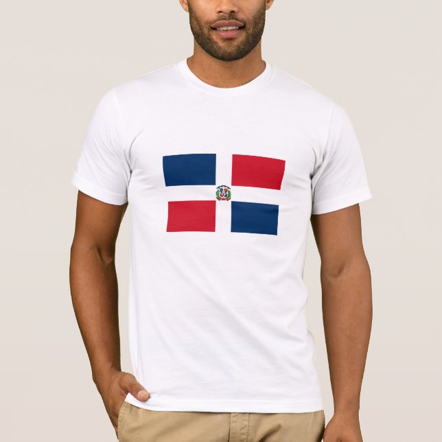 Dominikanska republiken Flagga T Shirt (Framsida)