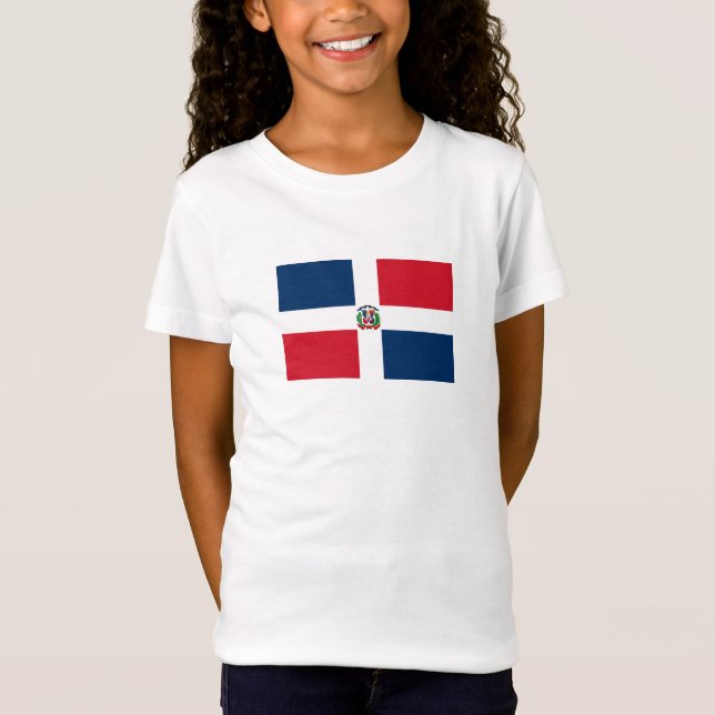 Dominikanska republiken Flagga T Shirt (Framsida)