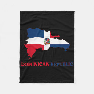 Dominikanska republiken Flagga Travel Souvenir Dom Fleecefilt