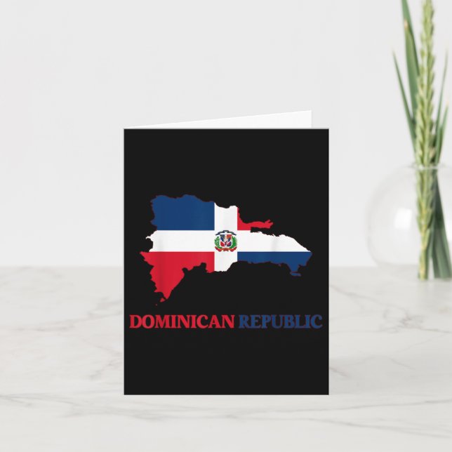 Dominikanska republiken Flagga Travel Souvenir Dom Kort (Framsida)