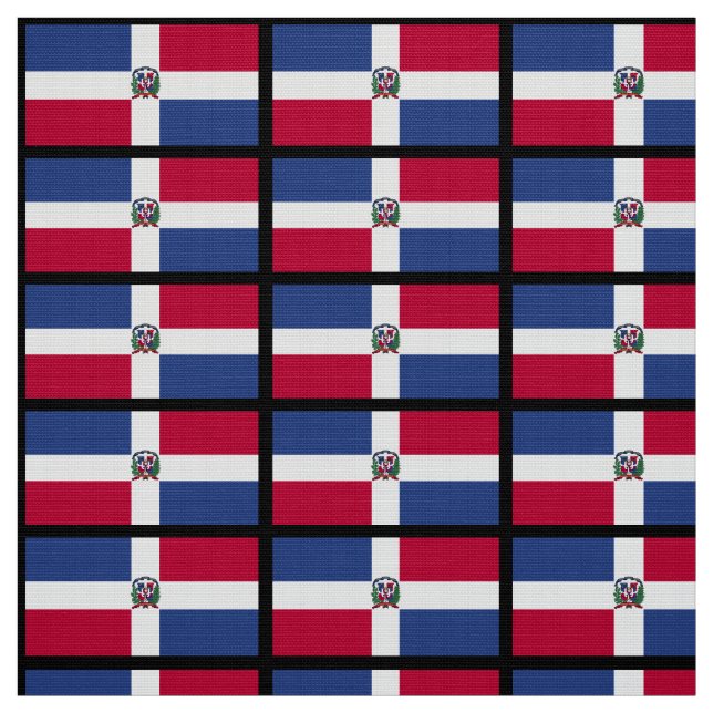 Dominikanska republiken flagga tyg (Provkarta)