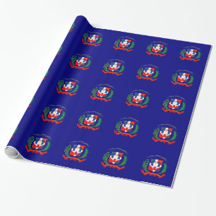 Dominikanska republiken flagga vapensköld presentpapper