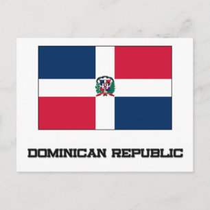Dominikanska republiken Flagga Vykort