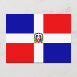Dominikanska republiken Flagga Vykort