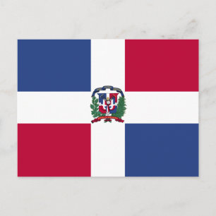 Dominikanska republiken Flagga Vykort