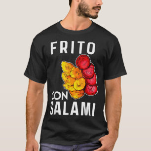 Dominikanska republiken Food Frito Con Salami Plan T Shirt