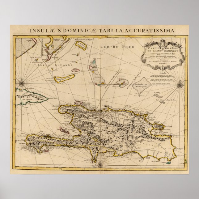 Dominikanska republiken, Haiti, Västern Poster (Framsidan)