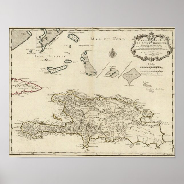 Dominikanska republiken, Haiti, Västern Poster (Framsidan)