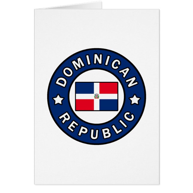 Dominikanska republiken hälsningskort (Framsidan)