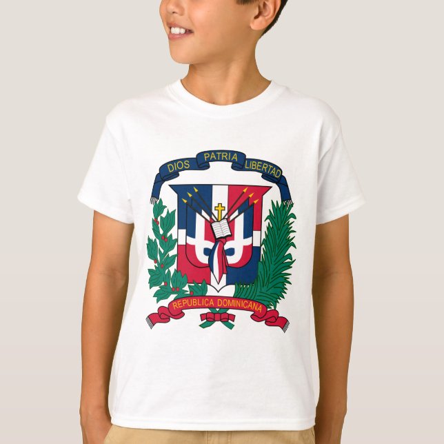 Dominikanska republiken jackar arm tee shirt (Framsida)