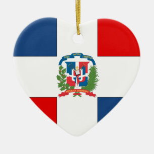 Dominikanska republiken julgransprydnad keramik