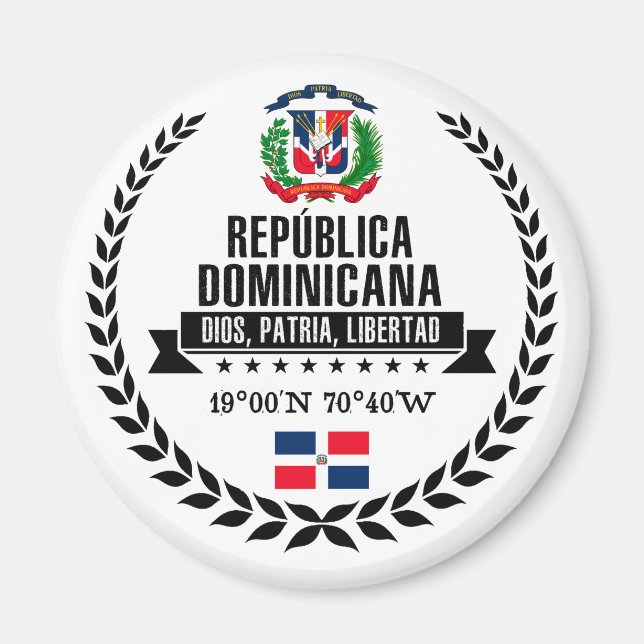 Dominikanska republiken magnet (Framsidan)