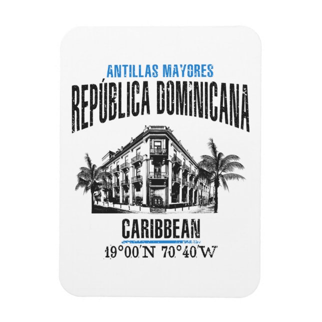 Dominikanska republiken magnet (Vertikal)