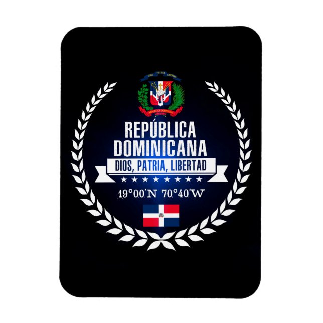 Dominikanska republiken magnet (Vertikal)