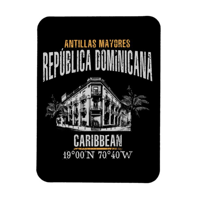 Dominikanska republiken magnet (Vertikal)