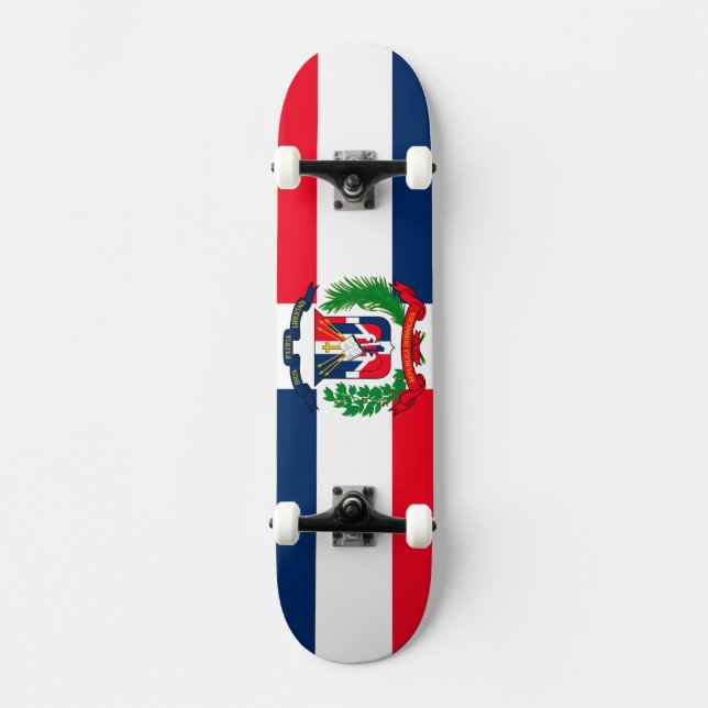 Dominikanska republiken mini skateboard bräda 18,5 cm (Framsida)