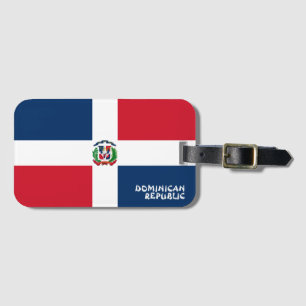 Dominikanska republiken Nationell Flagga Patriotic Bagagebricka