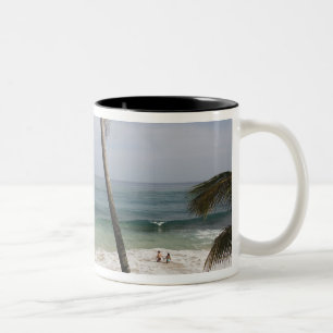 Dominikanska republiken, nordkusten, Abreu, Playa Två-Tonad Mugg
