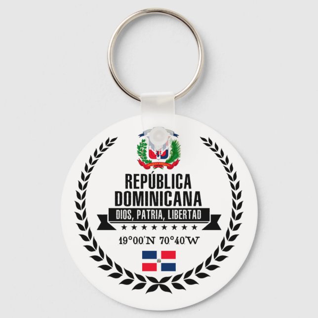 Dominikanska republiken nyckelring (Framsida)