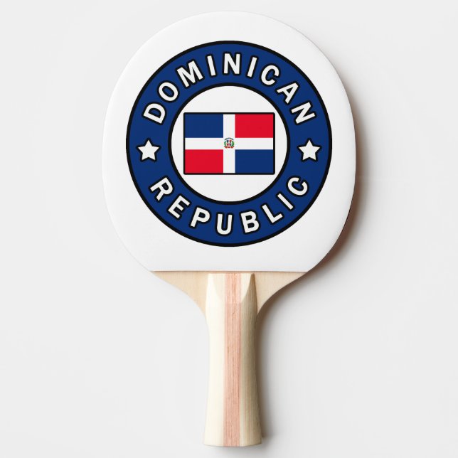 Dominikanska republiken pingisracket (Framsidan)