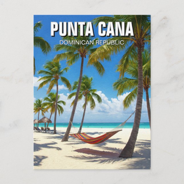 Dominikanska republiken Punta Cana Beach Travel Vykort (Framsida)